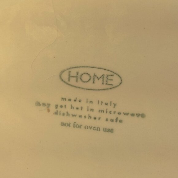 Home Autumn Leaf Ceramic Platter Fall Thanksgiving Italy - Picture 5 of 5